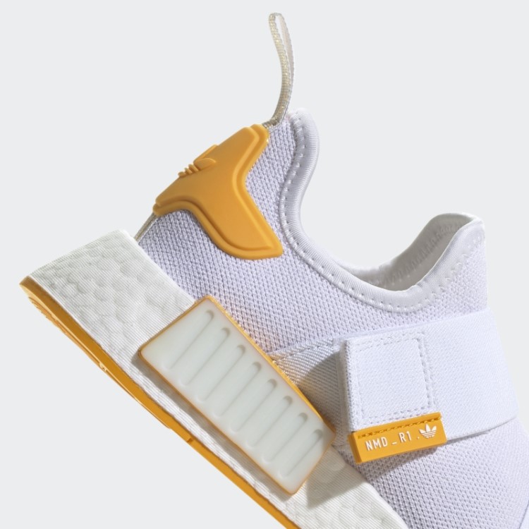 Tênis Branco Adidas Nmd-r1 Com Tiras