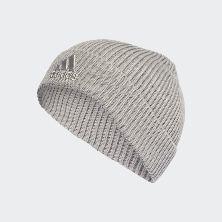 Gorro Adidas Com Logo Bicolor Cinza Médio