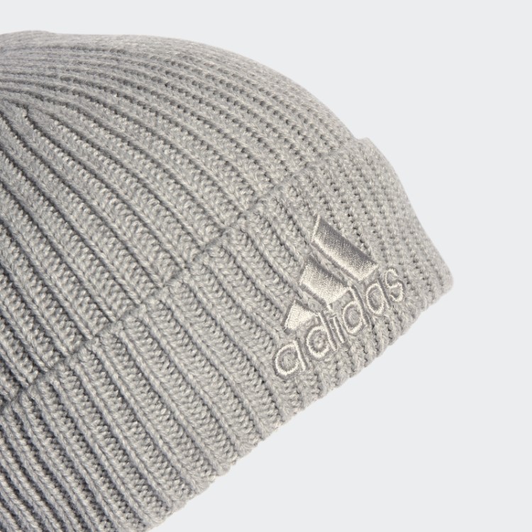 Gorro Adidas Com Logo Bicolor Cinza Médio