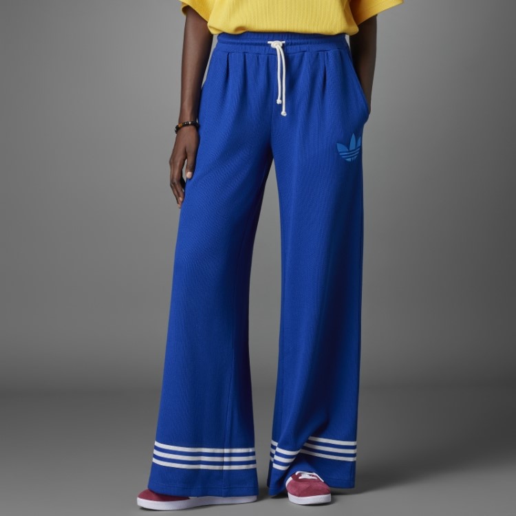 Calça Larga De Tricô Adicolor Anos 70 Adidas Royal