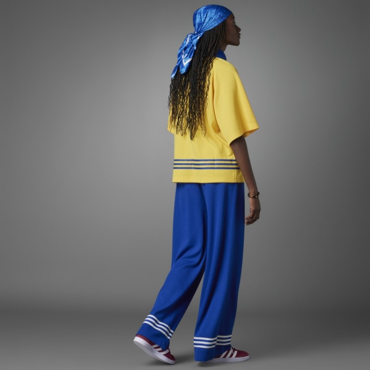 Calça Larga De Tricô Adicolor Anos 70 Adidas Royal