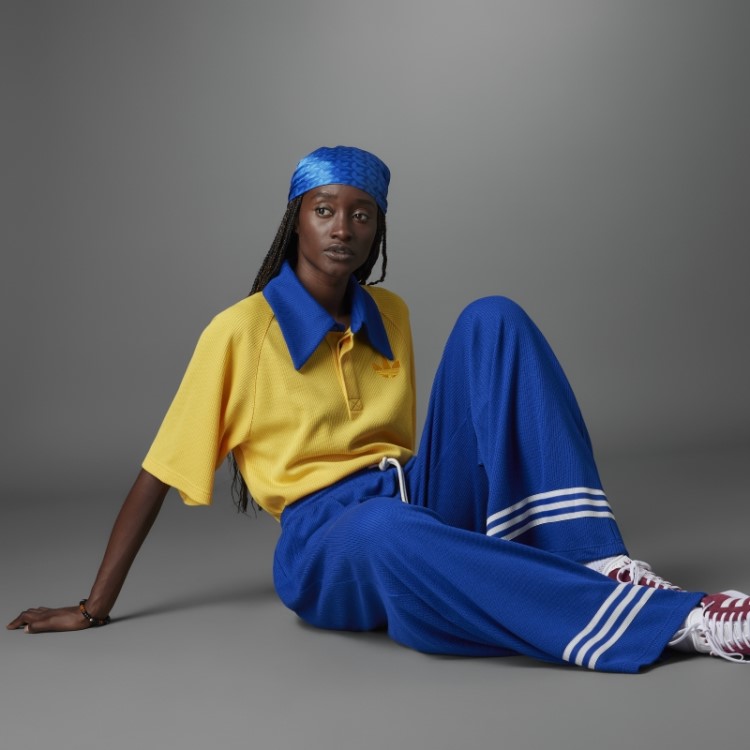 Calça Larga De Tricô Adicolor Anos 70 Adidas Royal