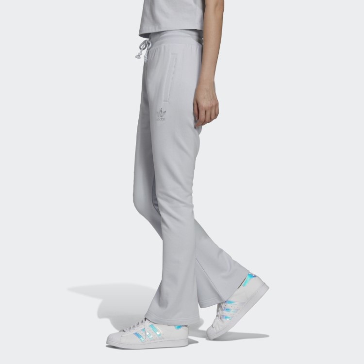Calça Azul Fashion Adidas 2000 Luxe Bainha Aberta