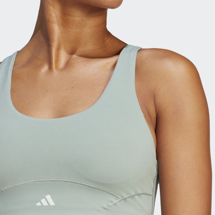 Sutiã De Suporte Médio Verde Coreflow Luxe Studio Adidas