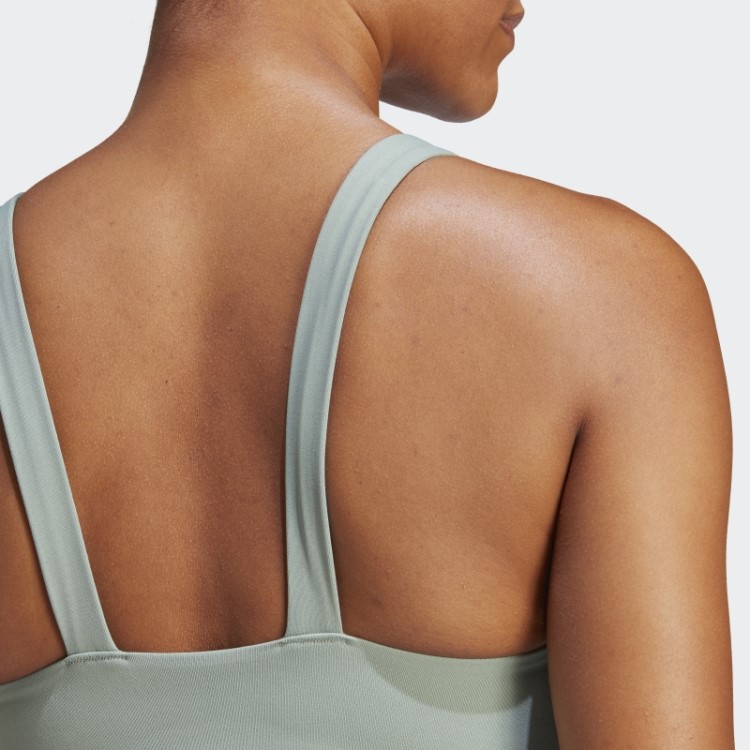 Sutiã De Suporte Médio Verde Coreflow Luxe Studio Adidas