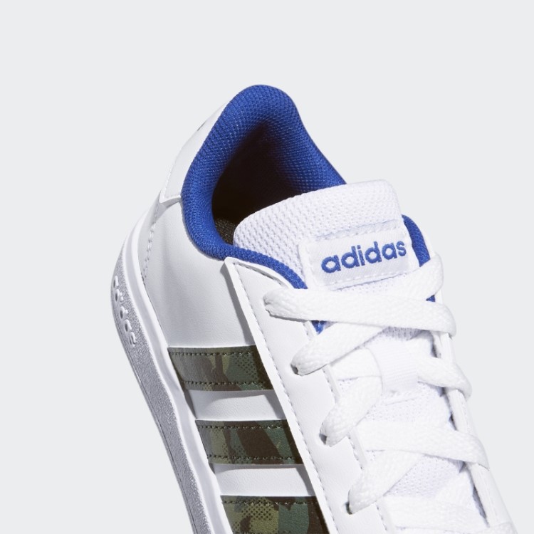 Grand Court Estilo De Vida Tênis De Renda Branco Adidas