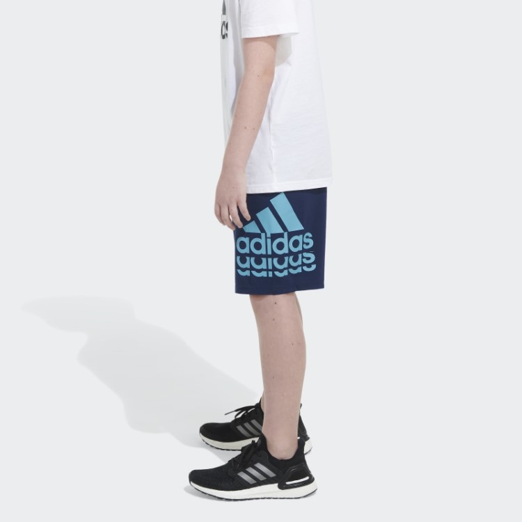Bermuda Bos Tecido Ess Azul Marinho Adidas
