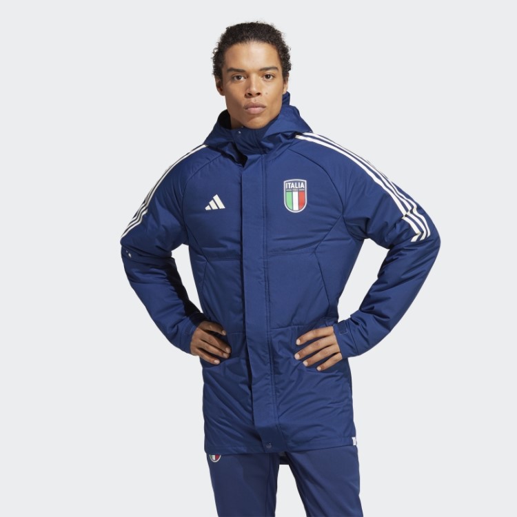 Itália Condivo 23 Estádio Parka Adidas Azul Escuro