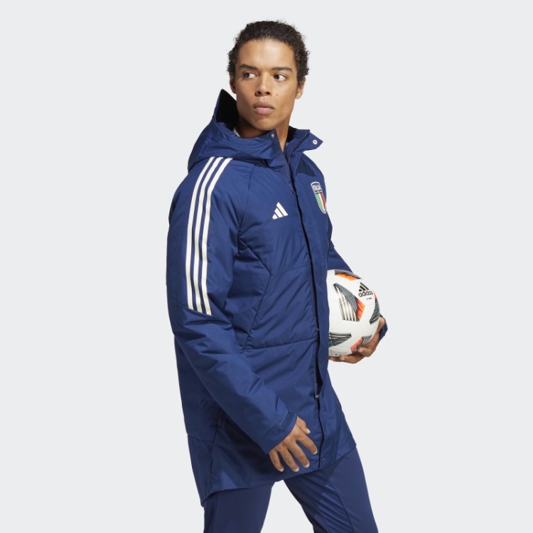Itália Condivo 23 Estádio Parka Adidas Azul Escuro