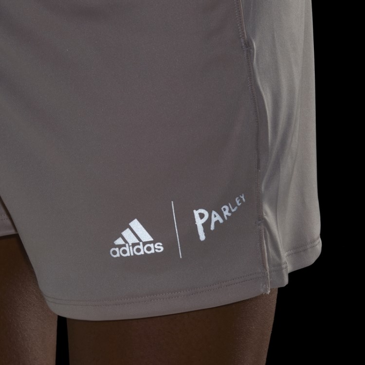 Bermuda De Corrida Taupe Adidas X Parley Quente