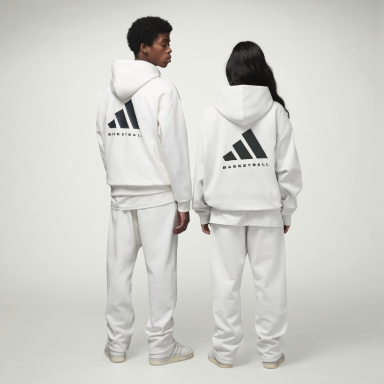Moletom De Basquete Adidas Fashion Branco