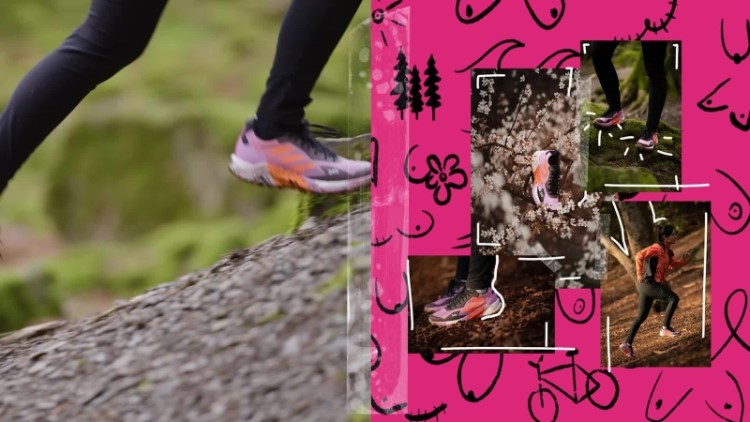 Tênis De Corrida De Trilha Adidas Lilás Terrex Agravic Ultra Bca
