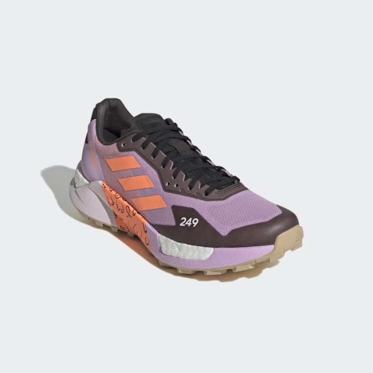 Tênis De Corrida De Trilha Adidas Lilás Terrex Agravic Ultra Bca