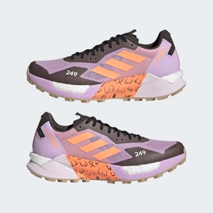 Tênis De Corrida De Trilha Adidas Lilás Terrex Agravic Ultra Bca