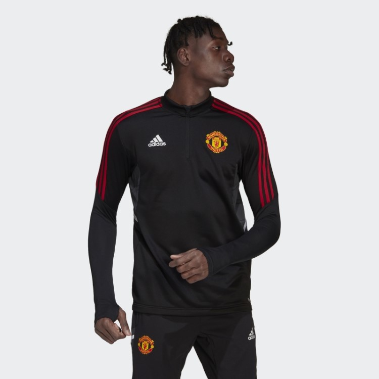 Top De Treino Adidas Manchester United Condivo 22 Preto