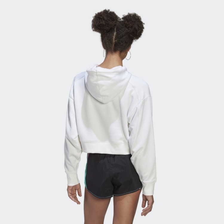 Moletom Com Capuz Branco Adidas Da Moda