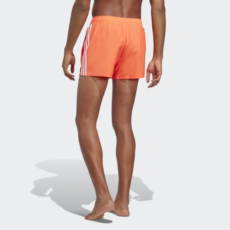 Calção De Banho Adidas 3 Listras Vermelho App Clx