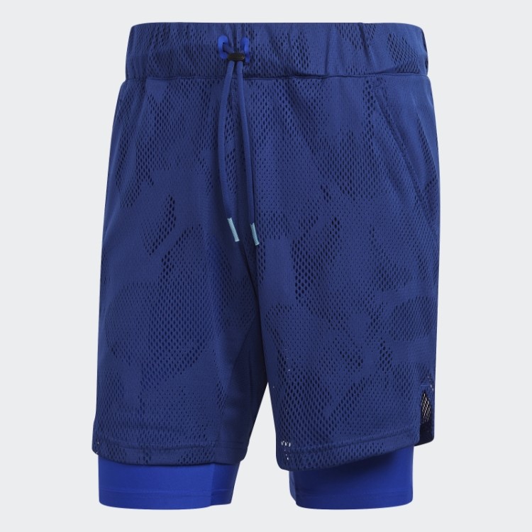 Calção De Tênis Dois Em Um Azul Melbourne Vitória De 7 Polegadas Adidas