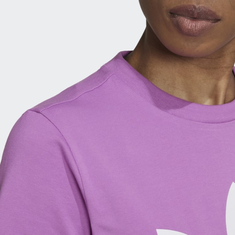 Camiseta Adicolor Classics Trefoil Lilás Adidas