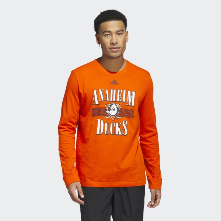 Camiseta Manga Longa Adidas Ducks Playmaker Laranja