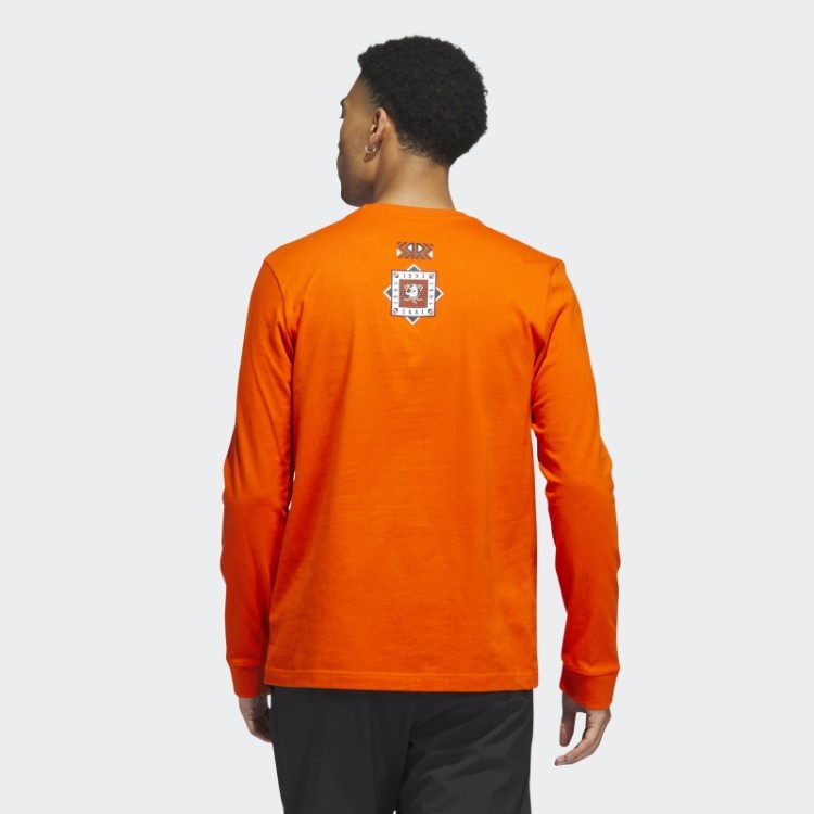 Camiseta Manga Longa Adidas Ducks Playmaker Laranja