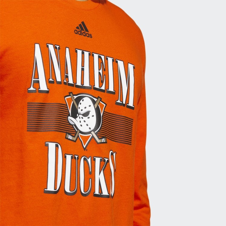 Camiseta Manga Longa Adidas Ducks Playmaker Laranja