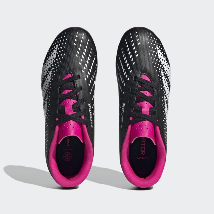 Precisão Do Predador Preto.4 Chuteiras De Chão Flexíveis Adidas