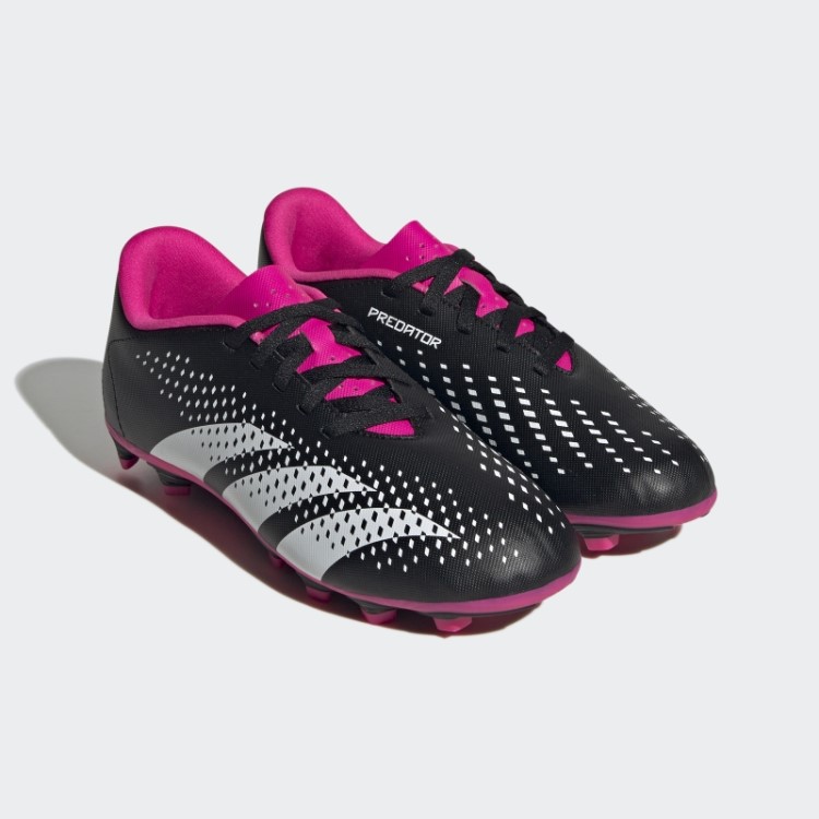 Precisão Do Predador Preto.4 Chuteiras De Chão Flexíveis Adidas