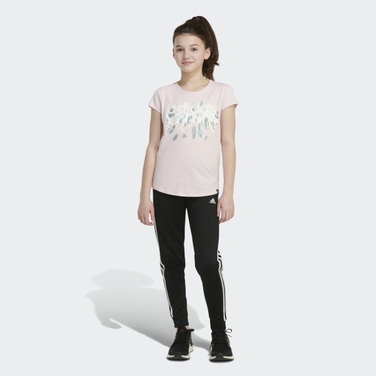 Camiseta Manga Curta Rosa Adidas