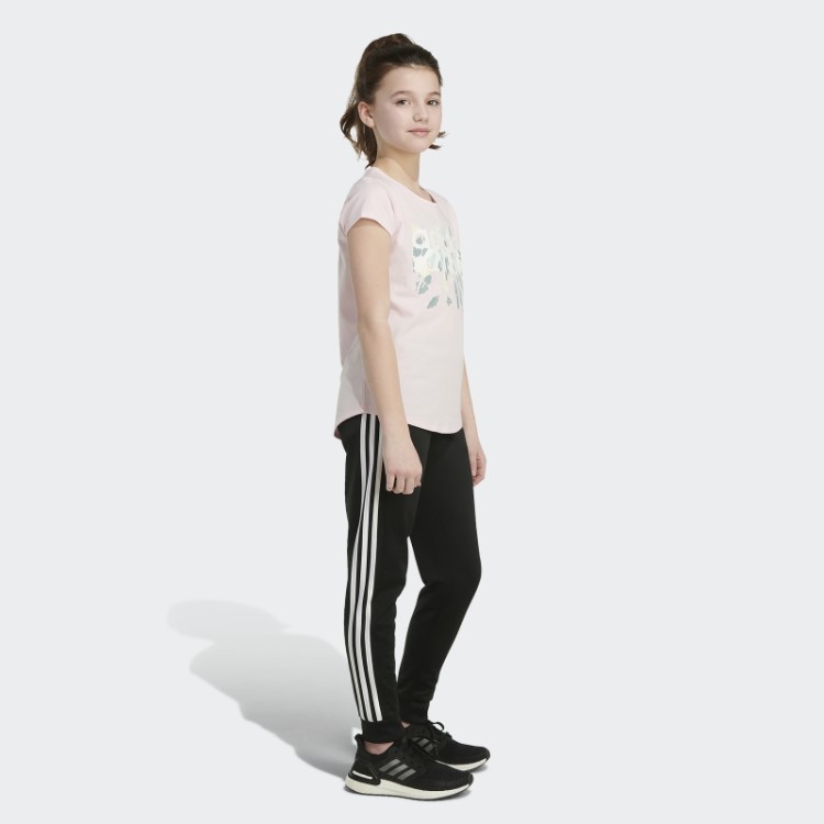 Camiseta Manga Curta Rosa Adidas