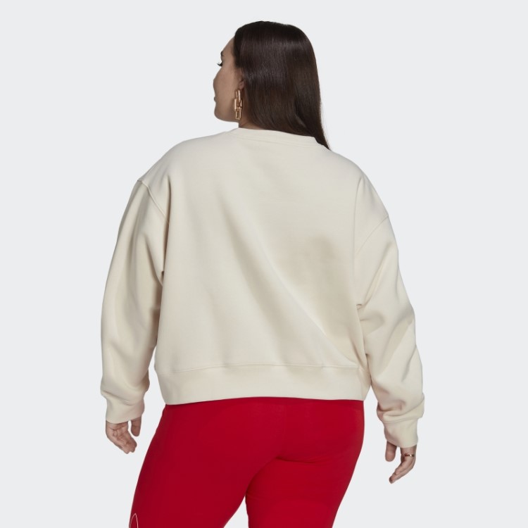 Moletom Branco Adidas Adicolor Essentials (tamanho Grande)