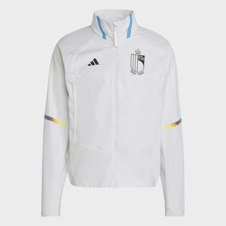 Jaqueta Branca Adidas Belgium Game Day Hino