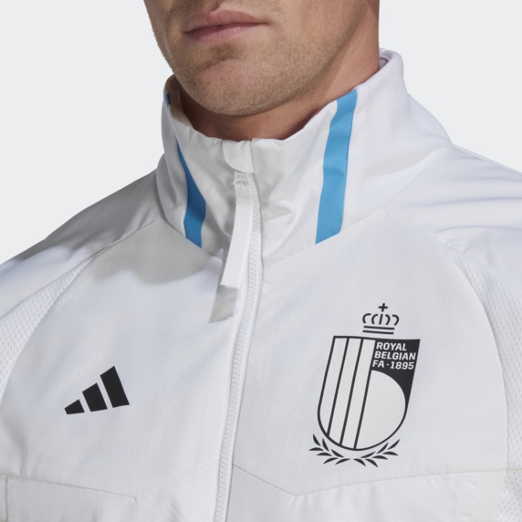 Jaqueta Branca Adidas Belgium Game Day Hino