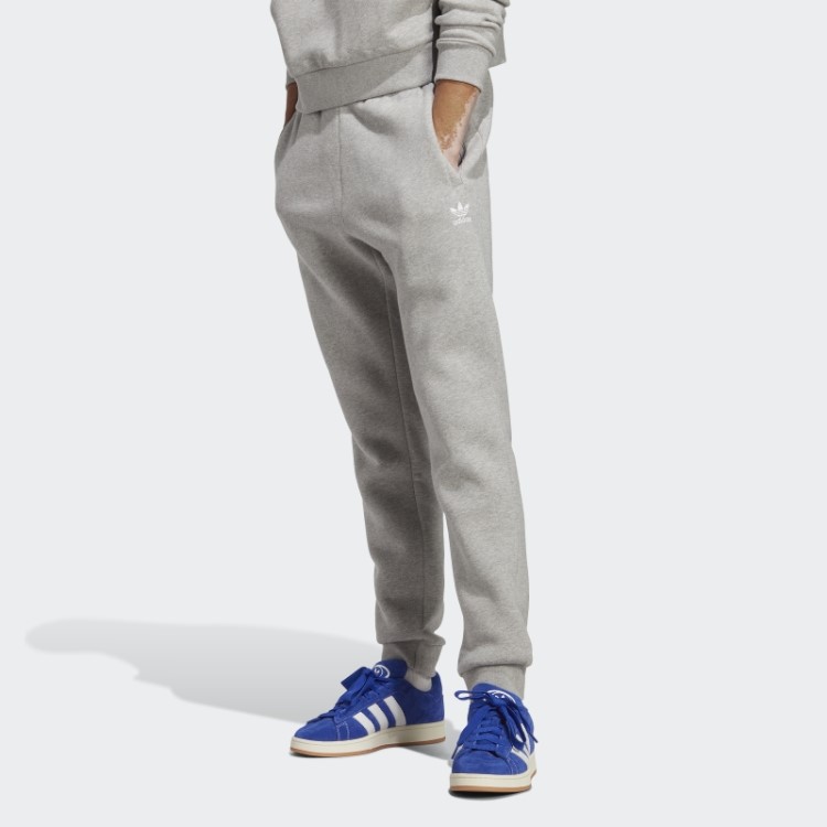 Joggers Essenciais Trevo Cinza Médio Adidas