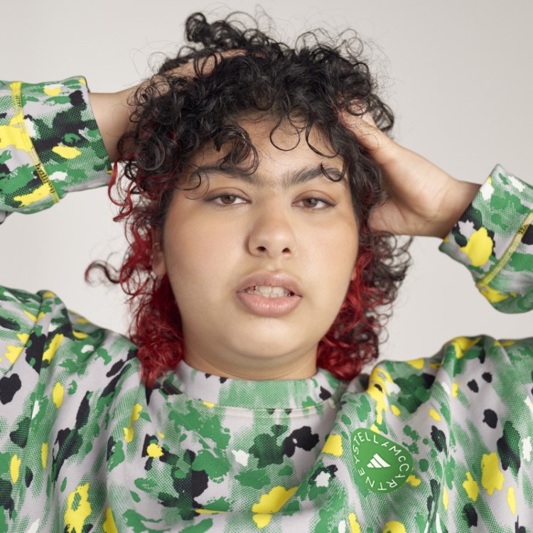 Adidas By Stella Mccartney Moletom Com Estampa Floral - Plus Size Branco Quente