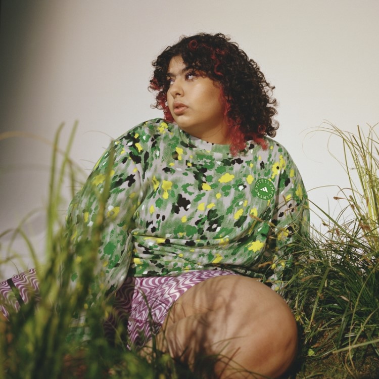 Adidas By Stella Mccartney Moletom Com Estampa Floral - Plus Size Branco Quente