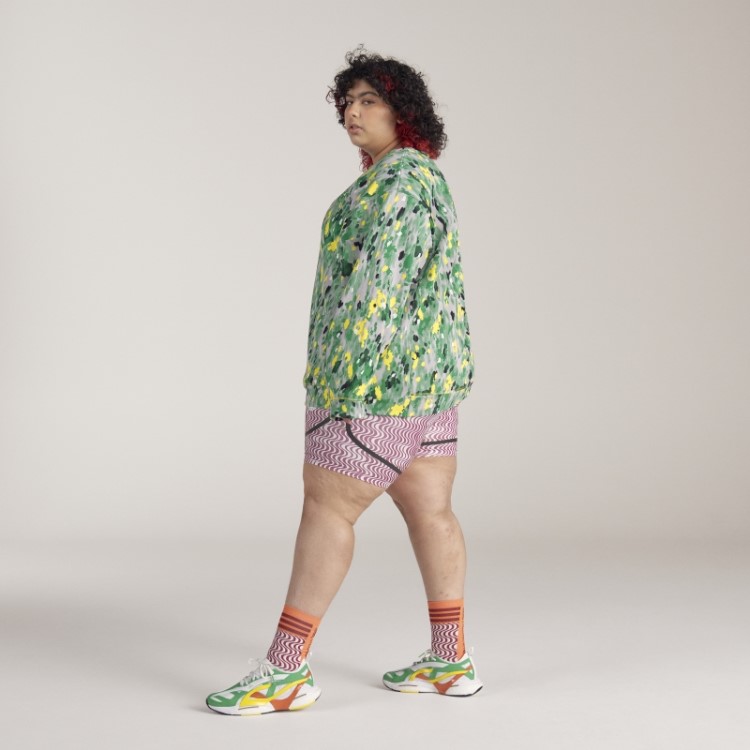 Adidas By Stella Mccartney Moletom Com Estampa Floral - Plus Size Branco Quente