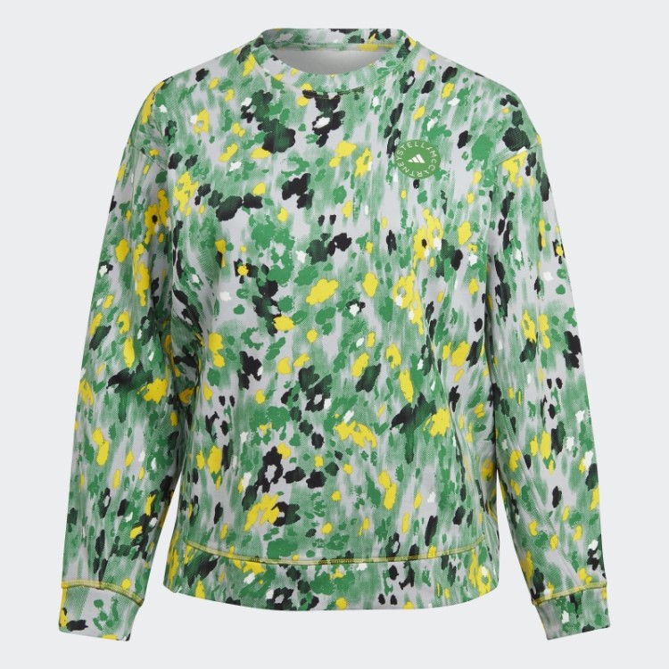 Adidas By Stella Mccartney Moletom Com Estampa Floral - Plus Size Branco Quente