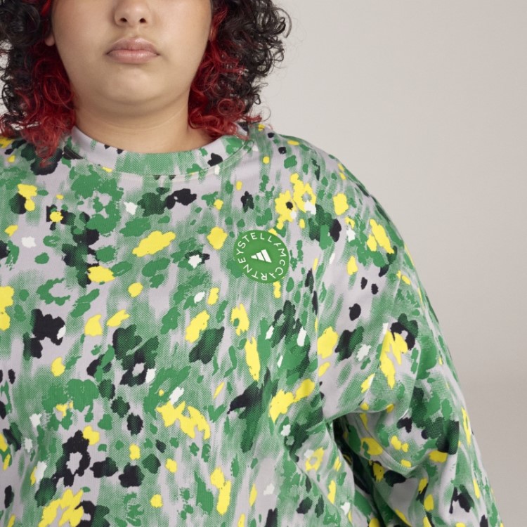 Adidas By Stella Mccartney Moletom Com Estampa Floral - Plus Size Branco Quente
