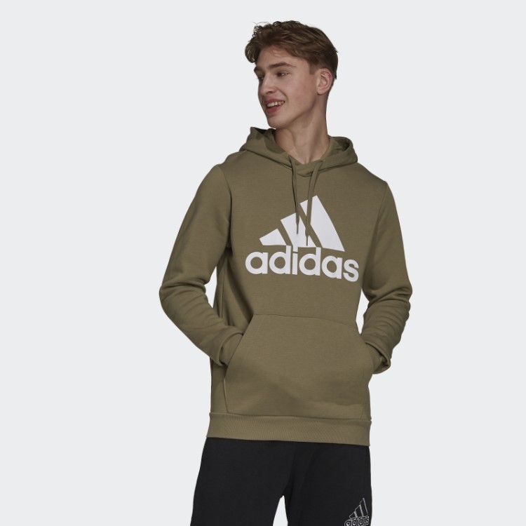 Adidas Essentials Moletom Com Capuz De Lã Com Logo Grande Orbit Verde