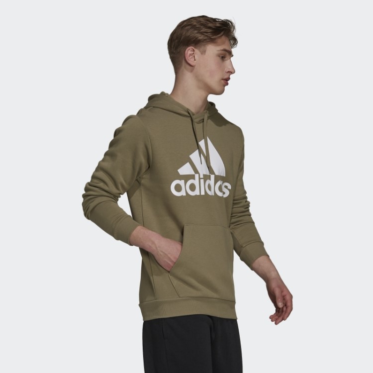 Adidas Essentials Moletom Com Capuz De Lã Com Logo Grande Orbit Verde