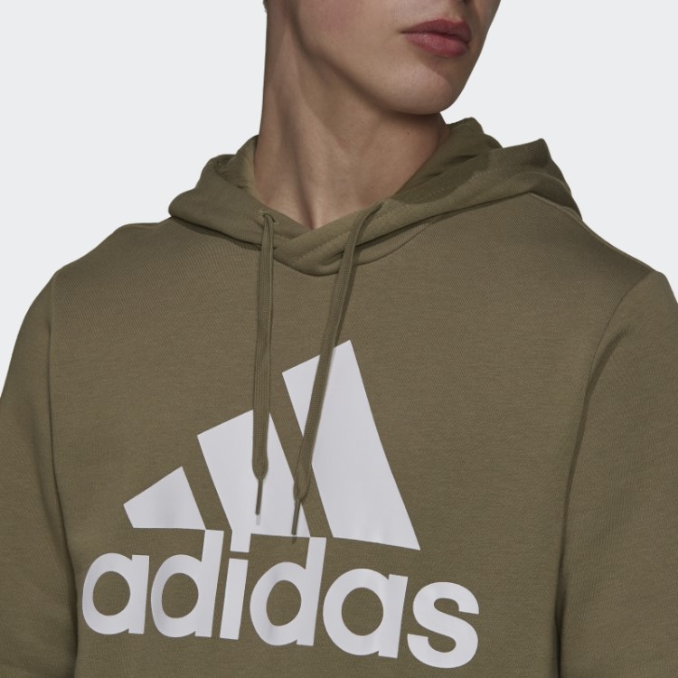Adidas Essentials Moletom Com Capuz De Lã Com Logo Grande Orbit Verde