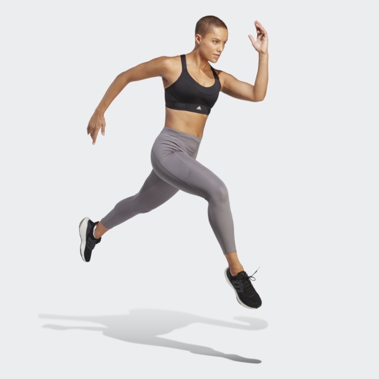 Legging Fastimpact Running 7/8 Adidas Trace Grey