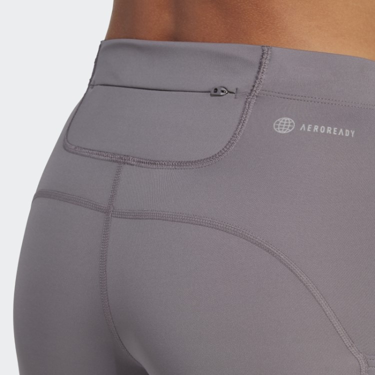 Legging Fastimpact Running 7/8 Adidas Trace Grey