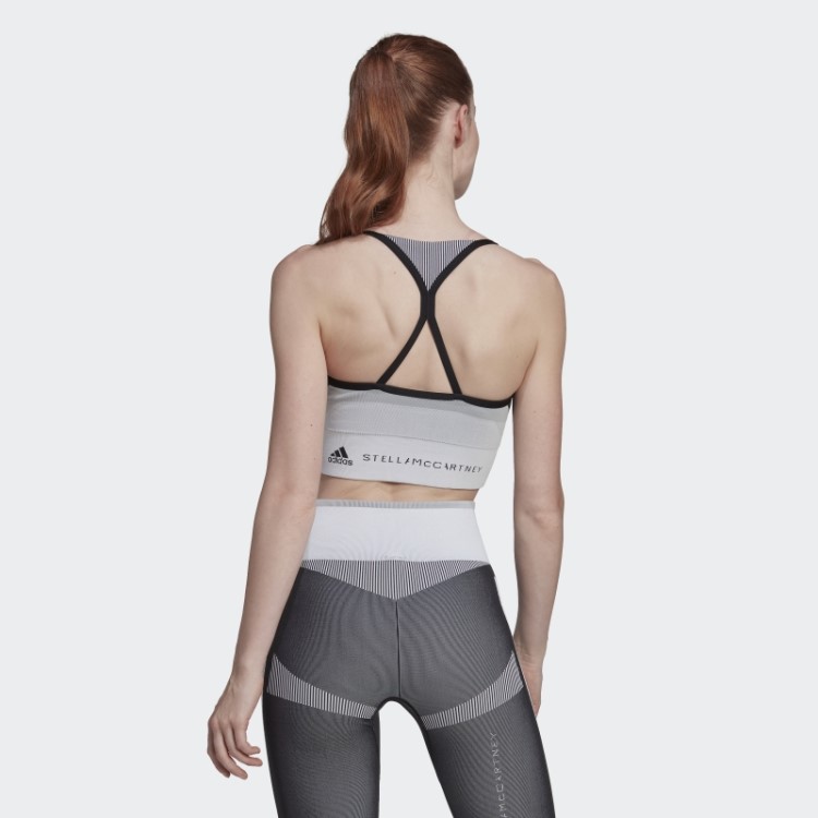 Sutiã Preto Adidas By Stella Mccartney Truestrength Yoga Malha Suporte Leve Quente