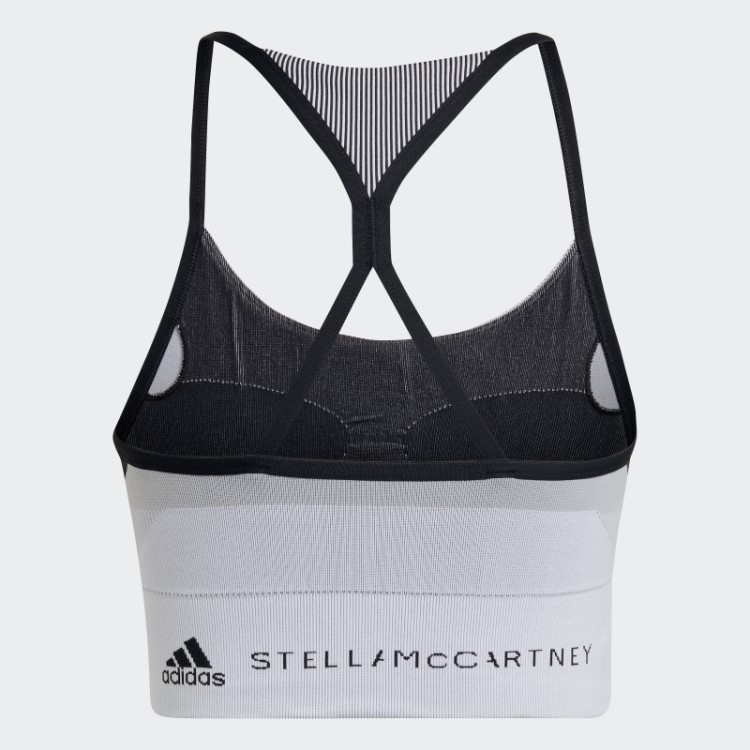 Sutiã Preto Adidas By Stella Mccartney Truestrength Yoga Malha Suporte Leve Quente
