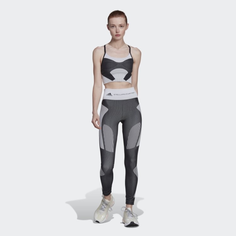 Sutiã Preto Adidas By Stella Mccartney Truestrength Yoga Malha Com Suporte Leve