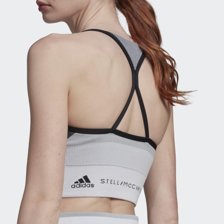 Sutiã Preto Adidas By Stella Mccartney Truestrength Yoga Malha Com Suporte Leve