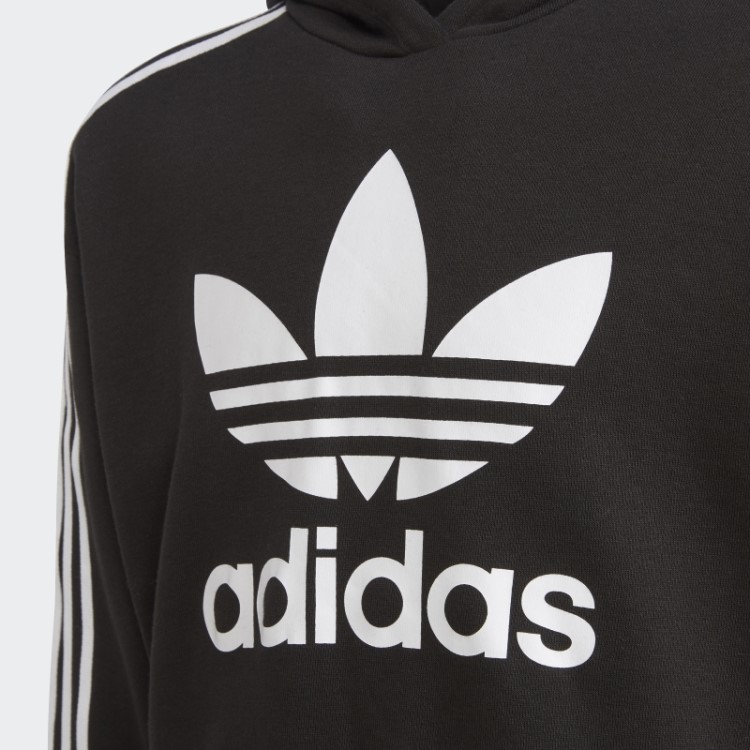 Moletom Cropped Adicolor Preto Adidas