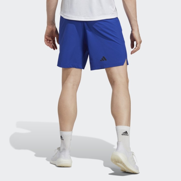 Bermuda De Treino Adidas Blue Train Icons Com As Três Listras
